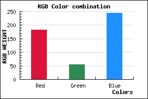 rgb background color #B736F5 mixer