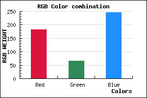 rgb background color #B742F6 mixer