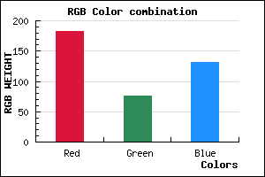 rgb background color #B74C84 mixer