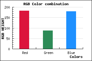 rgb background color #B757B4 mixer