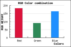 rgb background color #B75AA3 mixer
