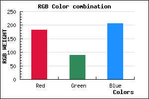 rgb background color #B75ACE mixer