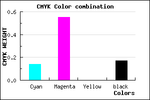 #B760D4 color CMYK mixer