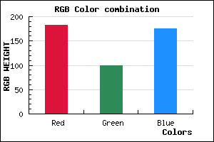rgb background color #B763AF mixer