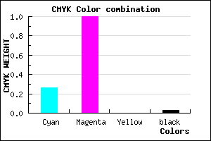 #B801F8 color CMYK mixer