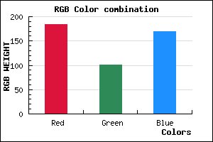 rgb background color #B865A9 mixer