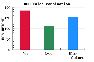 rgb background color #B86D99 mixer