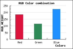 rgb background color #B873E1 mixer
