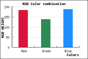 rgb background color #B88BBD mixer