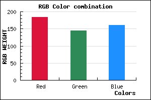 rgb background color #B890A1 mixer
