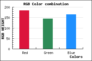 rgb background color #B891A5 mixer
