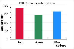 rgb background color #B892A5 mixer