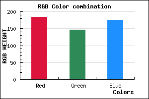 rgb background color #B892AF mixer