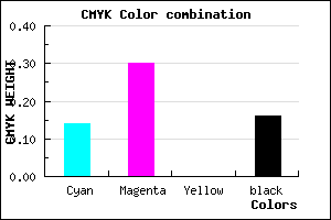 #B896D6 color CMYK mixer