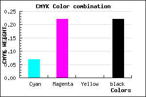 #B89AC6 color CMYK mixer