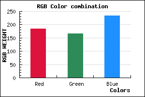 rgb background color #B8A6EA mixer
