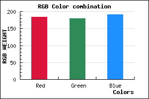 rgb background color #B8B4BF mixer
