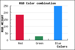 rgb background color #B81BF8 mixer