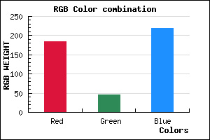 rgb background color #B82DDB mixer