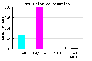 #B831FB color CMYK mixer