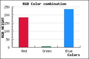 rgb background color #B806EB mixer