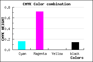 #B83DDB color CMYK mixer