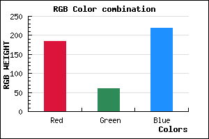 rgb background color #B83DDB mixer