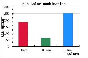 rgb background color #B841FB mixer