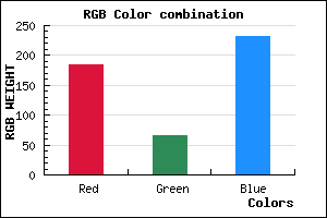 rgb background color #B842E8 mixer