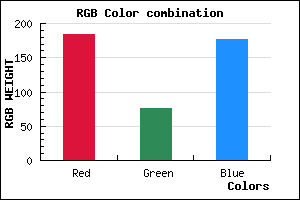 rgb background color #B84CB0 mixer