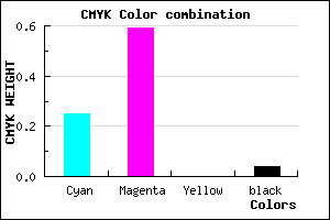 #B966F6 color CMYK mixer