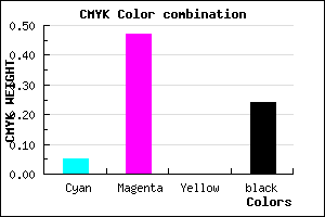 #B967C3 color CMYK mixer