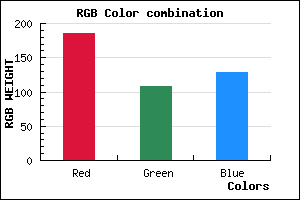 rgb background color #B96C81 mixer