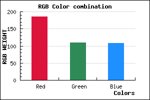 rgb background color #B96E6C mixer