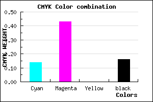 #B97AD6 color CMYK mixer
