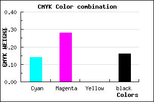 #B99AD6 color CMYK mixer