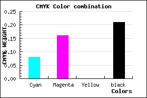 #B9AACA color CMYK mixer
