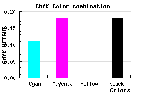 #B9AAD0 color CMYK mixer