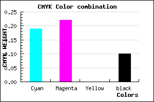 #B9B3E5 color CMYK mixer