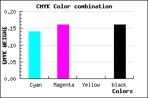 #B9B4D7 color CMYK mixer