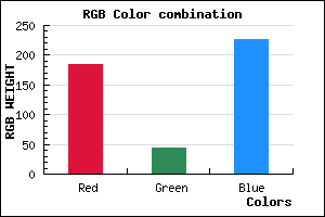 rgb background color #B92CE2 mixer