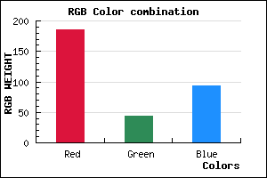 rgb background color #B92C5D mixer