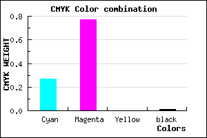 #B939FD color CMYK mixer