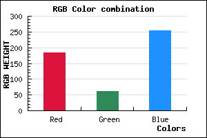 rgb background color #B93EFF mixer