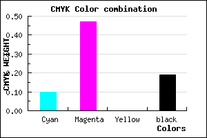 #BA6ECE color CMYK mixer