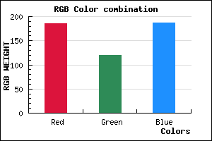 rgb background color #BA77BB mixer