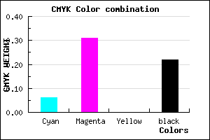 #BA89C6 color CMYK mixer