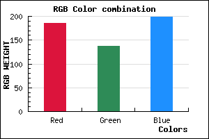 rgb background color #BA89C6 mixer
