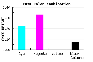 #BA9FED color CMYK mixer