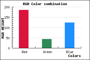 rgb background color #BA2C7C mixer